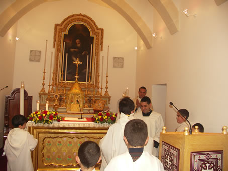 A2 Celebrant leaves the Sacristy