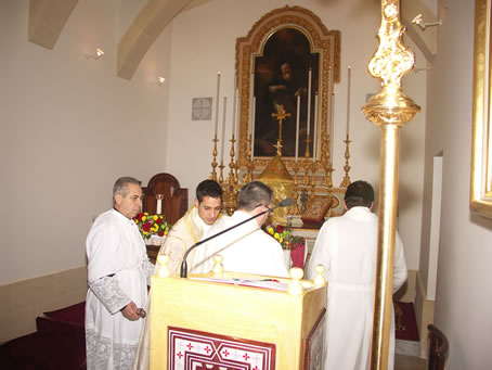 A4 During Vespers led by Fr Anthony Bajada