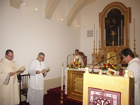 A2 During Vespers led by Fr Anthony Bajada