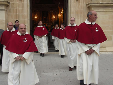 A6 Confraternity exits the Basilica