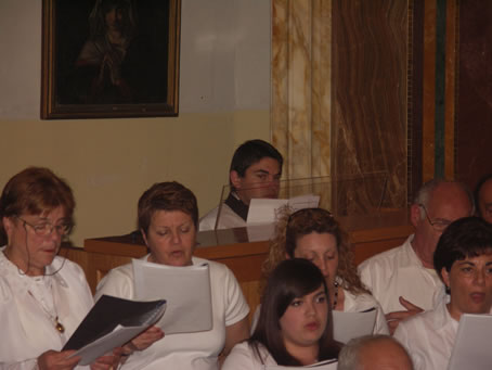 051 Seminarian Mario Curmi at the organ