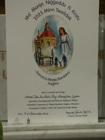 01 Certificate of Consecration of Family to Our Lady