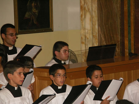 060 Seminarian Mario Curmi on the organ