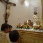 25 The monstrance holding the Blessed Sacrament