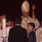 077 Young boy receives the Sacrament of Confirmation