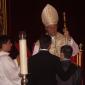 066 Young boy receives the Sacrament of Confirmation