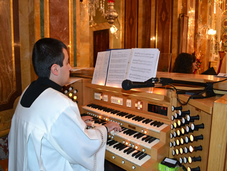 09 Fr Michael Curmi on the organ