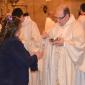 188 Fr Mark's sister  Sylvana receives Holy Communion