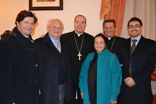 163 With Bishop Grech and his family