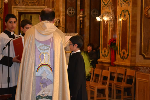 053 Ivan Refalo being invested as new altar boy