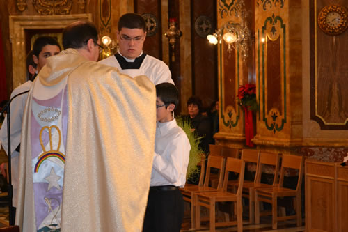 052 Ivan Refalo being invested as new altar boy