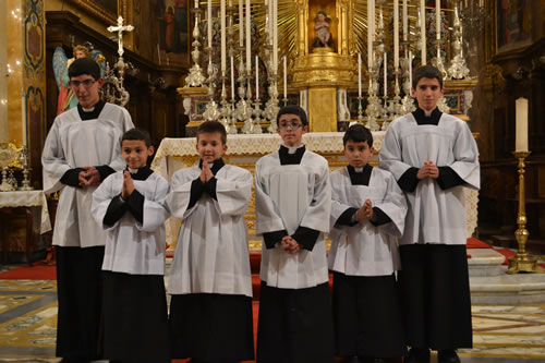 120 The new altar boys with their instructors