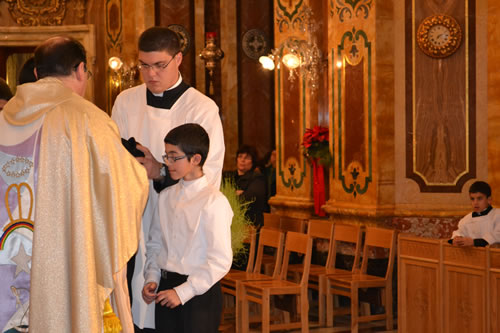 050 Ivan Refalo being invested as new altar boy