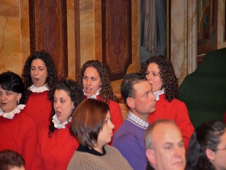 209 Choir singing during  Holy Communion