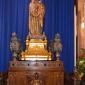 001 Statue under canopy in nave