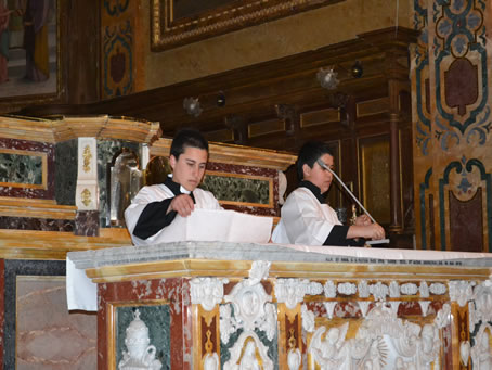 126 Preparing High Altar for Holy Communion