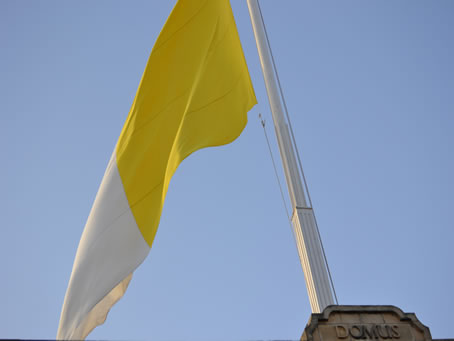 003 Flag at half mast on Parish Offices