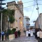 01 Pilgrims gather in front of St Anthony The Abbot Church