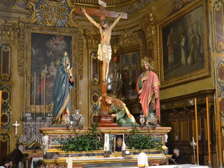 128 Holy Eucharist exposed on High Altar