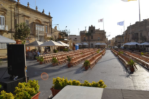 002 Victory Square with chairs ready for reception