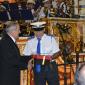 038 Club President presenting a gift to Jos Attard celebrating 50 years as bandsman