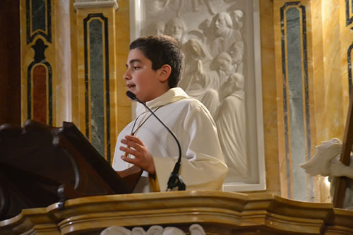 DSC_0082 Silvan Bonello delivers the boy's sermon