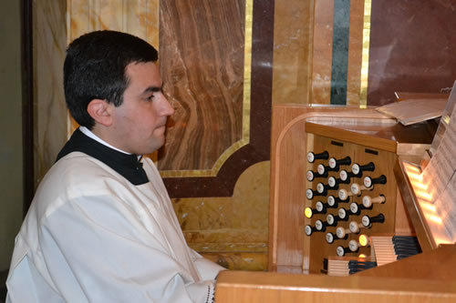 DSC_0009 Fr Michael Curmi on the organ