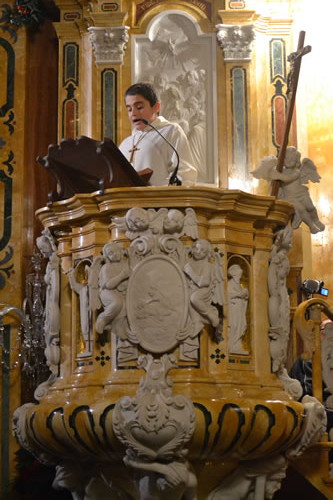 DSC_0085 Silvan Bonello delivers the boy's sermon