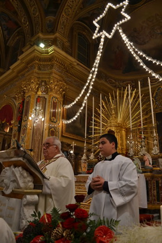 DSC_0122 Mgr George Farrugia reads the day's Gospel