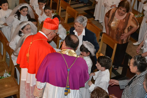 67 Meeting children who recently received their First Holy Communion