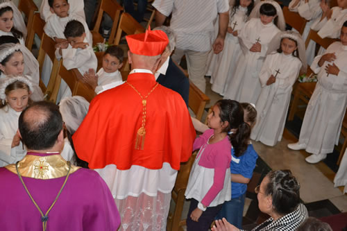 68 Meeting children who recently received their First Holy Communion