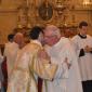 DSC_0111 Xaghra Archpriest Emeritus embraces Deacon Daniel