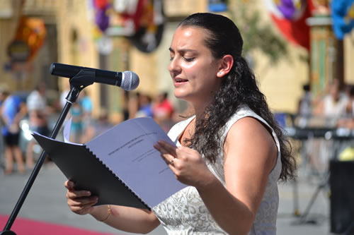 DSC_0300 Ms Abigail Attard with commemorative speech