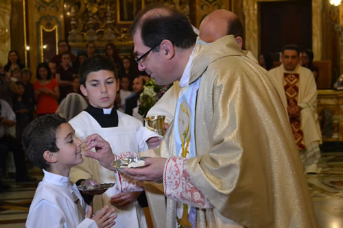 DSC_0154 Receiving First Holy Communion