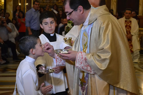 DSC_0150 Receiving First Holy Communion