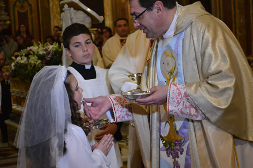 DSC_0145 Receiving First Holy Communion