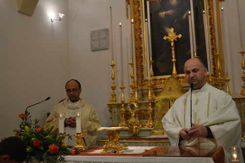 DSC_0092 Rector Can John Sultana with his message