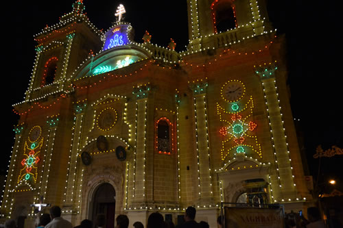 DSC_0084 festa Lighting of the Basilica facade