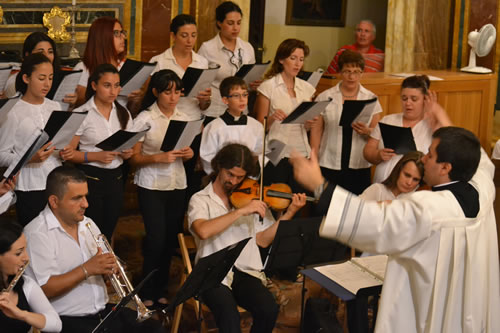 DSC_0047 Choir and Orchestrina director Fr Michael Curmi