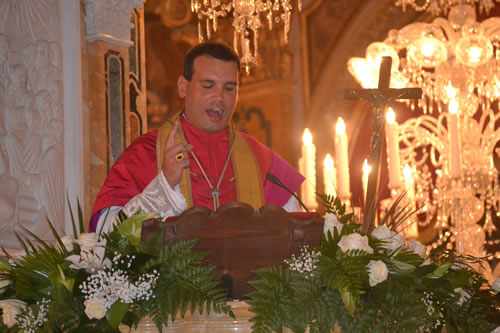 DSC_0055 Can Michael Galea delivering the last Novena sermon