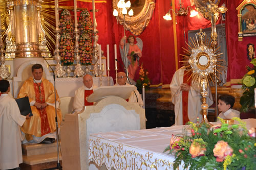 DSC_0574 Blessed Sacrament ready for procession