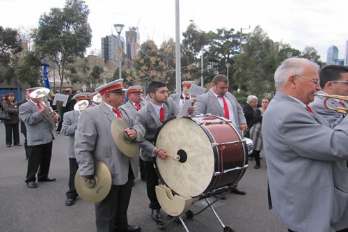 12 Band during procession