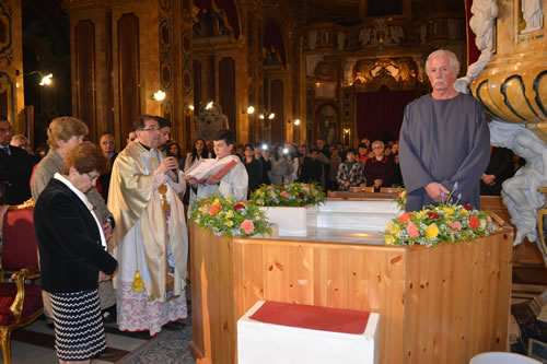 DSC_0099 Cathecumen makes his baptismal vows