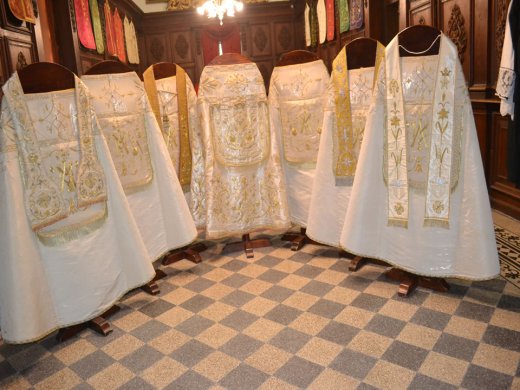 DSC_0208 Liturgical Copes in Sagristy