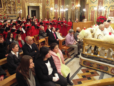 F2 Choir singing during the Offertory