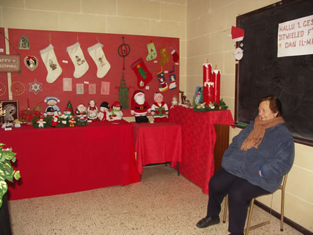 C8 Ms Sultana keeping an eye on the exhibits