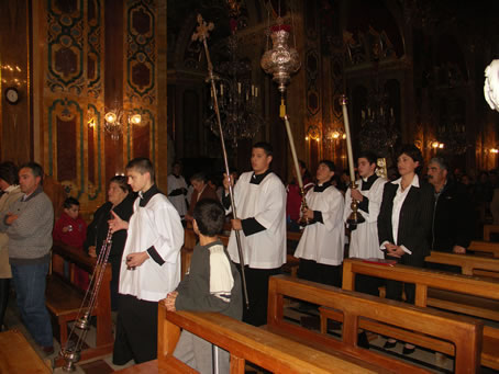 A2 Altar boys lead procession