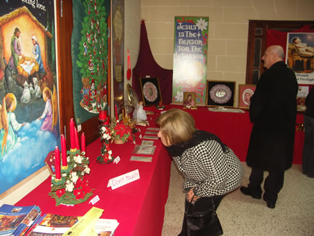 D7 Mrs Galea has a closer look at handcrafts on show