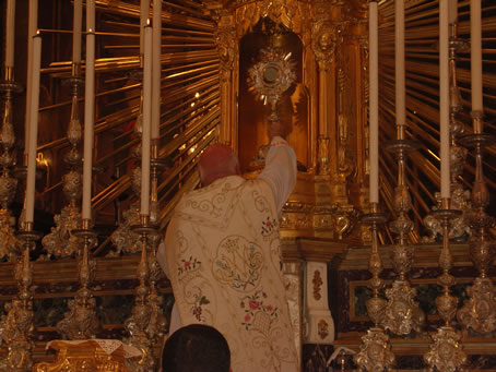 G3 Fr Sultana places the Holy Eucharist in the Gilandra