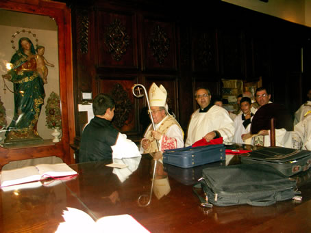 J4 return to sacristy